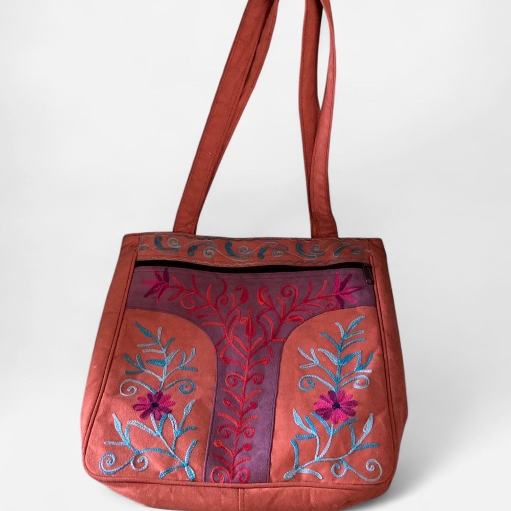 Beautiful embroidered floral bag